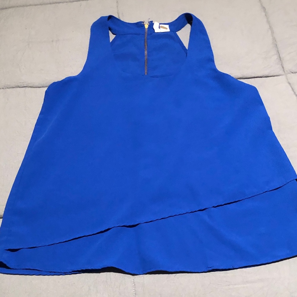 Women's Blue Sleeveless Top